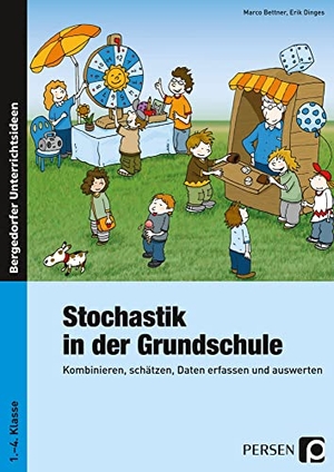 Bettner, Marco / Erik Dinges. Stochastik in der Grundschule - Kombinieren, schätzen, Daten erfassen und auswerten. (1. bis 4. Klasse). Persen Verlag i.d. AAP, 2006.