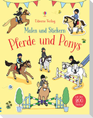 Malen und Stickern: Pferde und Ponys