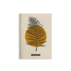 matabooks - A5 Notizheft aus Graspapier - Maya Farbe: Orange - Nachhaltige und vegane Notizbücher aus Graspapier. matabooks, 2024.
