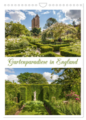 Gartenparadiese in England (Wandkalender 2024 DIN A4 hoch), CALVENDO Monatskalender