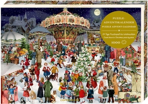 Puzzle-Adventskalender - Nostalgischer Weihnachtsmarkt. Coppenrath, 2026.