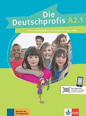 Swerlowa, Olga. Die Deutschprofis A2.1. Kurs- und Übungsbuch + Audios und Clips online. Klett Sprachen GmbH, 2017.
