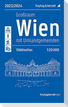 Wien Großraum, Städteatlas 1:20.000, 2023/2024, freytag & berndt
