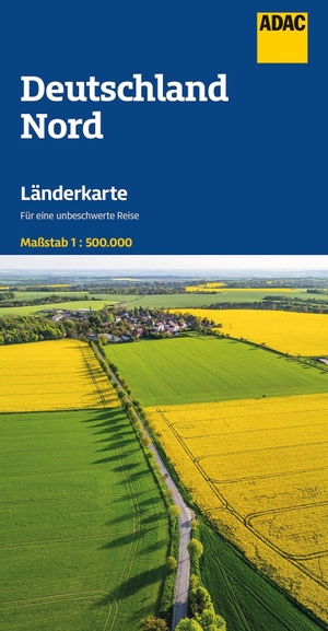 ADAC Länderkarte Deutschland Nord 1:500.000 - Straßenkarte und Autokarte. ADAC, 2026.