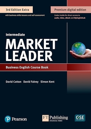 Cotton, David / Falvey, David et al. Market Leader 3e Extra Intermediate Student's Book & eBook with Online Practice, Digital Resources & DVD Pack. Pearson, 2020.