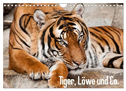 Tiger, Löwe und Co. (Wandkalender 2025 DIN A4 quer), CALVENDO Monatskalender