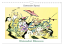 Kawanabe Kyosai: Einhundert Dämonen (Wandkalender 2025 DIN A4 quer), CALVENDO Monatskalender