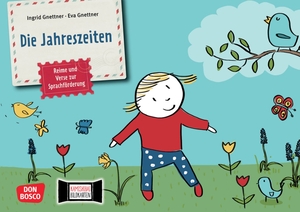 Gnettner, Ingrid. Die Jahreszeiten. Kamishibai Bildkartenset - Reime und Verse zur Sprachförderung mit dem Erzähltheater Kamishibai. Für Kinder ab 3 Jahren. Frühling, Sommer, Herbst und Winter: entdecken und erzählen.. Don Bosco Medien GmbH, 2021.