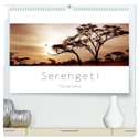 Serengeti Panorama (hochwertiger Premium Wandkalender 2025 DIN A2 quer), Kunstdruck in Hochglanz