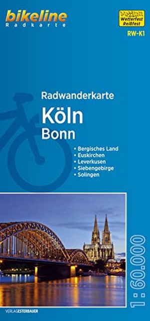Bikeline Radwanderkarte Köln / Bonn 1 : 60 000. Esterbauer GmbH, 2018.
