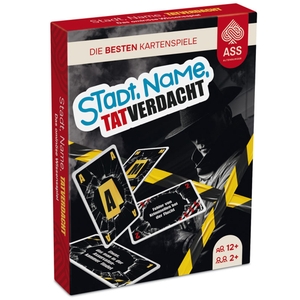 ASS - Spielkartenfabrik Altenburg GmbH (Hrsg.). Stadt, Name, Tatverdacht - Crime Spiel für 2-4 Spieler, ab 7 Jahre (Krimispiel). Cartamundi Deutschland, 2024.