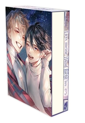 Sakimoto, Saki. Lass meine Hand nicht los Sammelschuber (inklusive Band 3) - Sammelschuber mit Abschlussband und Extra zur eindrucksvoll gezeichneten, unzensierten Omegaverse-Lovestory im Schulsetting. Carlsen Verlag GmbH, 2025.