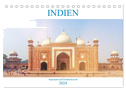 Indien - Imposant und Eindrucksvoll (Tischkalender 2024 DIN A5 quer), CALVENDO Monatskalender