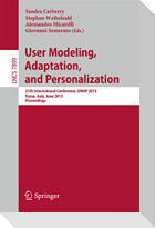 User Modeling, Adaption, and Personalization