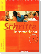 Schritte international 4. Kursbuch + Arbeitsbuch mit Audio-CD zum Arbeitsbuch und interaktiven Übungen