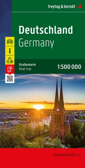 Freytag-Berndt und Artaria KG (Hrsg.). Deutschland, Straßenkarte 1:500.000, freytag & berndt - Touristische Informationen. Mit Ortsregister mit PLZ. Entfernungen in km. Freytag + Berndt, 2020.