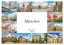 München Impressionen (Tischkalender 2024 DIN A5 quer), CALVENDO Monatskalender