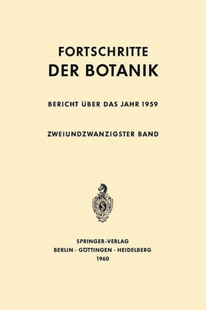Gäumann, Ernst / Erwin Bünning. Bericht über das Jahr 1959. Springer Berlin Heidelberg, 2012.