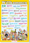 Multilinguales LernPOSTER "Willkommen"