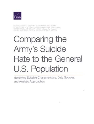 Griffin, Beth Ann / Morral, Andrew R et al. Comparing the Army's Suicide Rate to the General U.S. Population - Identifying Suitable Characteristics, Data Sources, and Analytic Approaches. RAND Corporation, 2020.
