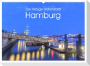 Die farbige Hafenstadt Hamburg (Wandkalender 2024 DIN A2 quer), CALVENDO Monatskalender