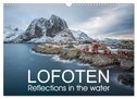 Lofoten Reflections in the water (Wall Calendar 2025 DIN A3 landscape), CALVENDO 12 Month Wall Calendar