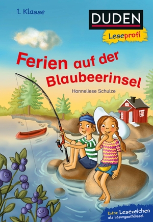 Schulze, Hanneliese. Duden Leseprofi - Ferien auf der Blaubeerinsel, 1. Klasse - Kinderbuch für Erstleser ab 6 Jahren. FISCHER Duden, 2021.