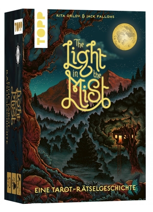 Orlov, Rita / Jack Fallows. The Light in the Mist - Eine Tarot-Rätselgeschichte - Einzigartiges Escape-Spiel mit wunderschönen Tarotkarten | Für 1-4 Spieler | ab 14 Jahren | 5+ Stunden Spielzeit. frechverlag GmbH, 2023.