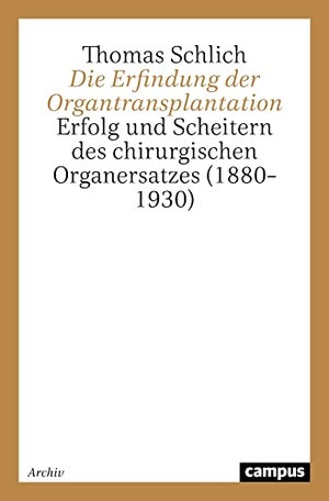 Schlich, Thomas. Die Erfindung der Organtransplantation - Erfolg und Scheitern des chirurgischen Organersatzes (1880-1930). Beltz, 2021.