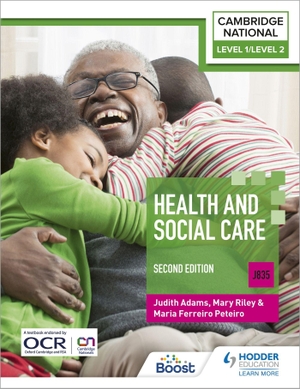 Adams, Judith / Peteiro, Maria Ferreiro et al. Level 1/Level 2 Cambridge National in Health & Social Care (J835): Second Edition. Hachette Learning, 2022.