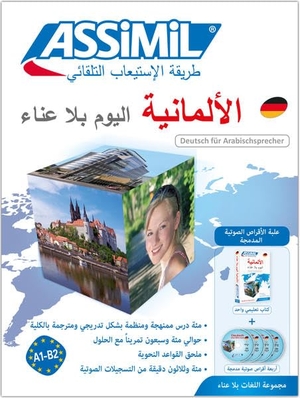 Assimil Gmbh (Hrsg.). ASSiMiL Deutsch ohne Mühe heute für Arabischsprecher - Audio-Sprachkurs - Deutschkurs in arabischer Sprache, Lehrbuch + 4 Audio-CDs - Niveau A1- B2. Assimil-Verlag GmbH, 2018.