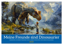 Meine Freunde sind Dinosaurier (Wandkalender 2025 DIN A2 quer), CALVENDO Monatskalender
