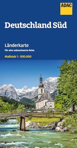 ADAC Länderkarte Deutschland Süd 1:500.000 - Straßenkarte und Autokarte. ADAC, 2025.