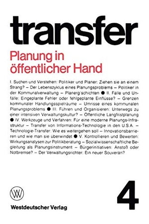Böhret, Carl (Hrsg.). Planung in öffentlicher Hand. VS Verlag für Sozialwissenschaften, 1977.
