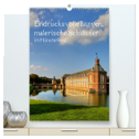 Eindrucksvolle Burgen, malerische Schlösser im Münsterland (hochwertiger Premium Wandkalender 2025 DIN A2 hoch), Kunstdruck in Hochglanz