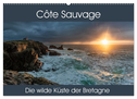 Côte Sauvage - Die wilde Küste der Bretagne (Wandkalender 2024 DIN A2 quer), CALVENDO Monatskalender