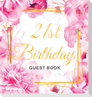21st Birthday Guest Book