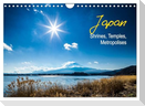 Japan Shrines, Temples, Metropolises (Wall Calendar 2025 DIN A4 landscape), CALVENDO 12 Month Wall Calendar