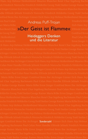 Puff-Trojan, Andreas. 'Der Geist ist Flamme' - Heideggers Denken und die Literatur. Sonderzahl Verlagsges., 2026.