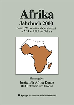 Hofmeier, Rolf (Hrsg.). Afrika Jahrbuch 2000 - Politik, Wirtschaft und Gesellschaft in Afrika südlich der Sahara. VS Verlag für Sozialwissenschaften, 2002.