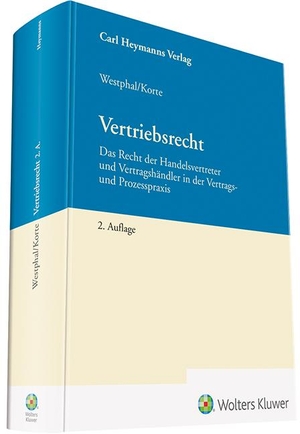 Korte, Oliver / Bernd Westphal. Vertriebsrecht - Das Recht der Handelsvertreter und Vertragshändler in der Vertrags- und Prozesspraxis. Heymanns Verlag GmbH, 2022.