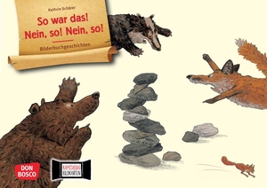 Schärer, Kathrin. So war das! Nein, so! Nein so! Kamishibai Bildkartenset - Freundschaftsgeschichte über Streit und Versöhnung. Für Kita & Grundschule. Don Bosco Medien GmbH, 2022.