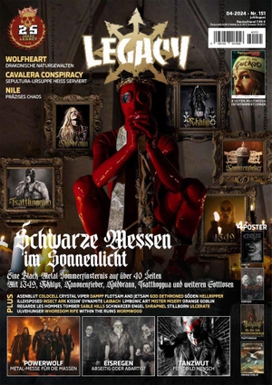 Legacy Magazin / Patric Knittel et al (Hrsg.). LEGACY MAGAZIN: THE VOICE FROM THE DARKSIDE. Ausgabe #151 (4/2024). in Farbe und Bunt, 2024.