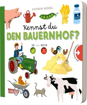 Kennst du den Bauernhof? - Pappbilderbuch über den Bauernhof - mit Schiebern zum Rausziehen und Mitraten für Kinder ab 2 Jahren. Carlsen Verlag GmbH, 2025.