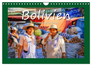 Hackstein, Bettina. Bolivien - Marktimpressionen (Wandkalender 2024 DIN A4 quer), CALVENDO Monatskalender - Ein malerischer Spaziergang über den bunten Marktplatz und eine Ansicht des Lebens des indigenen Volkes. Calvendo, 2023.
