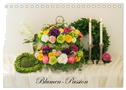Blumen-Passion (Tischkalender 2024 DIN A5 quer), CALVENDO Monatskalender
