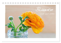 Blumen zart und schön (Tischkalender 2025 DIN A5 quer), CALVENDO Monatskalender