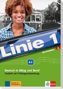 Linie 1 Schweiz A2. Testheft mit Prüfungsvorbereitung und Audio-CD