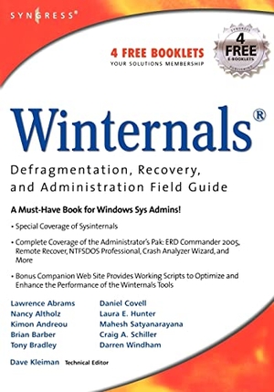 Hunter. Winternals Defragmentation, Recovery, and Administration Field Guide. Elsevier Inc, 2006.
