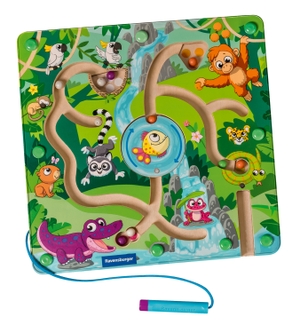 Play+ Magnetisches Holz-Labyrinth: Dschungel - ab 18 Monate. Ravensburger Spieleverlag, 2024.